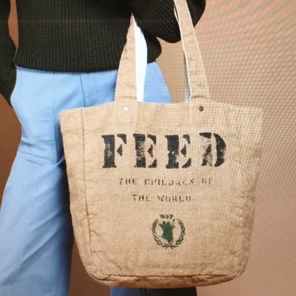WFP Handbags - FEED Burlap/Canvas Bag Reversible by WFP